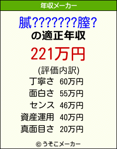 膩???????膣?の年収メーカー結果