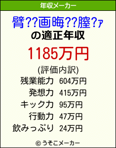 臂??画晦??膣?ｧの年収メーカー結果