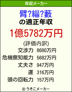 臂?緇?藪の年収メーカー結果