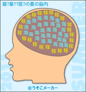 箙?篆??医?の夏の脳内メーカー結果