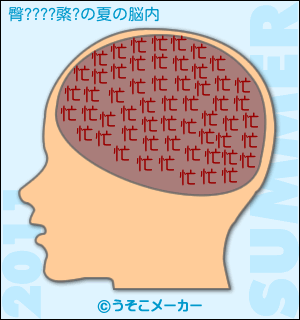 臀????綮?の夏の脳内メーカー結果