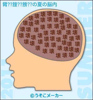 臂??腟??膀??の夏の脳内メーカー結果
