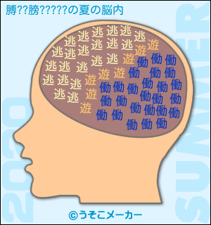 膊??膀?????の夏の脳内メーカー2020結果