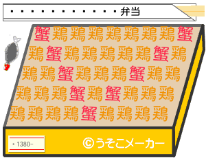 ޥのお弁当メーカー結果