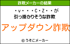 vCZの詐欺メーカー結果