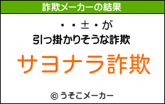の詐欺メーカー結果