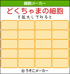 どくちゃまの細胞メーカー結果