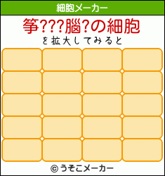 筝???腦?の細胞メーカー結果