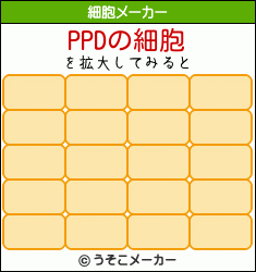 PPDの細胞メーカー結果