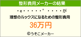 㡼ߡ꡼の整形費用メーカー結果