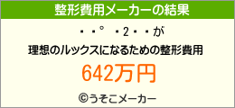 の整形費用メーカー結果