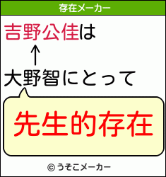 吉野公佳は大野智にとって 先生的存在 吉野公佳は大野智にとって 先生的存在