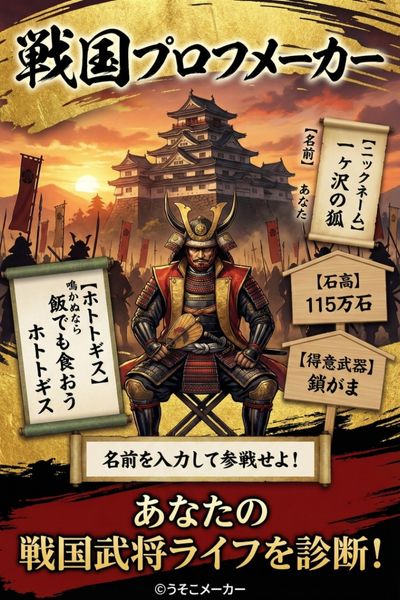 戦国プロフメーカー