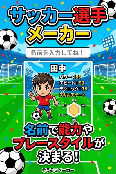 サッカー選手メーカー
