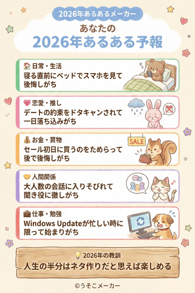 2026年あるあるメーカー