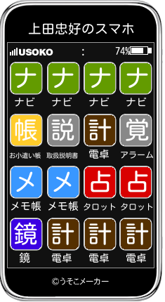 上田忠好のスマホメーカー結果