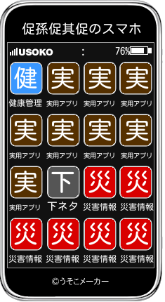 促孫促其促のスマホメーカー結果