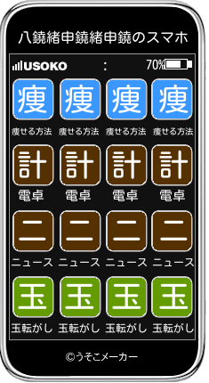 八鐃緒申鐃緒申鐃のスマホメーカー結果