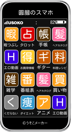 圓膕のスマホメーカー結果
