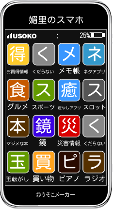 媚里のスマホメーカー結果