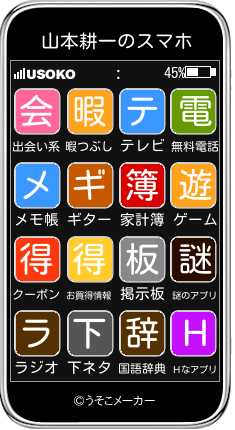 山本耕一のスマホメーカー結果