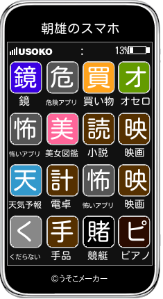 朝雄のスマホメーカー結果