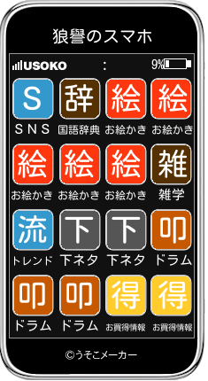 狼譽のスマホメーカー結果