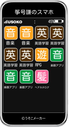 筝号謙のスマホメーカー結果