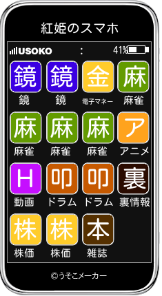 紅姫のスマホメーカー結果