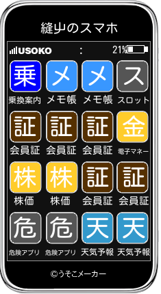 縫屮のスマホメーカー結果