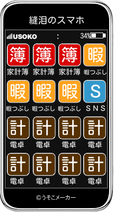 縫泪のスマホメーカー結果