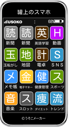 罐上のスマホメーカー結果