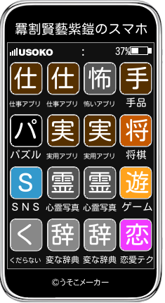羃割賢藝紫鎧のスマホメーカー結果