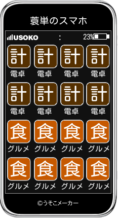 蓑単のスマホメーカー結果