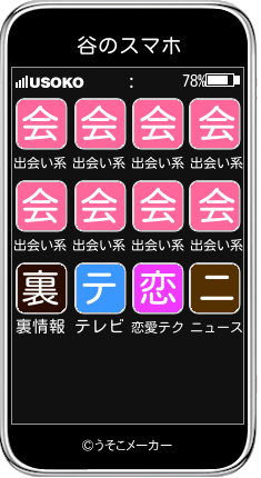 谷のスマホメーカー結果