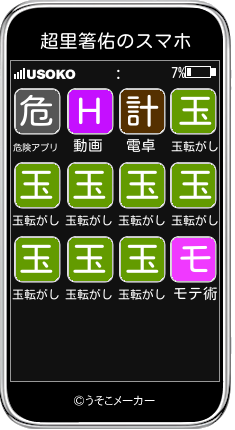 超里箸佑のスマホメーカー結果
