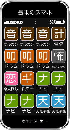 長未のスマホメーカー結果