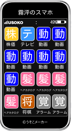 霧泙のスマホメーカー結果