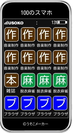 100のスマホメーカー結果