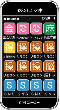 623のスマホメーカー結果