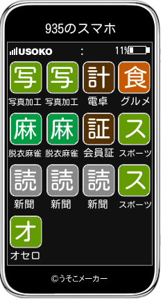 935のスマホメーカー結果