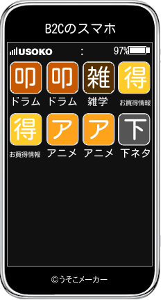 B2Cのスマホメーカー結果