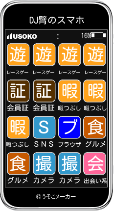 DJ臂のスマホメーカー結果