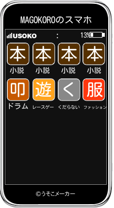 MAGOKOROのスマホメーカー結果