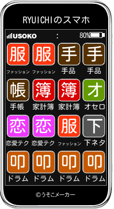 RYUICHIのスマホメーカー結果