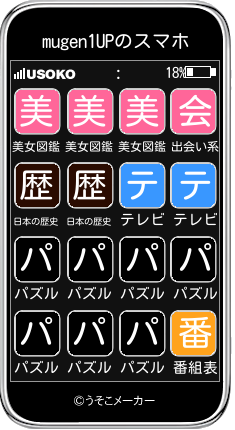 mugen1UPのスマホメーカー結果