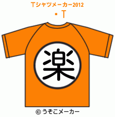 һのTシャツメーカー2012結果