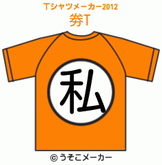 劵のTシャツメーカー2012結果