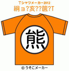 絅ョ?亥??篋?のTシャツメーカー2012結果