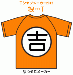 絏∞のTシャツメーカー2012結果